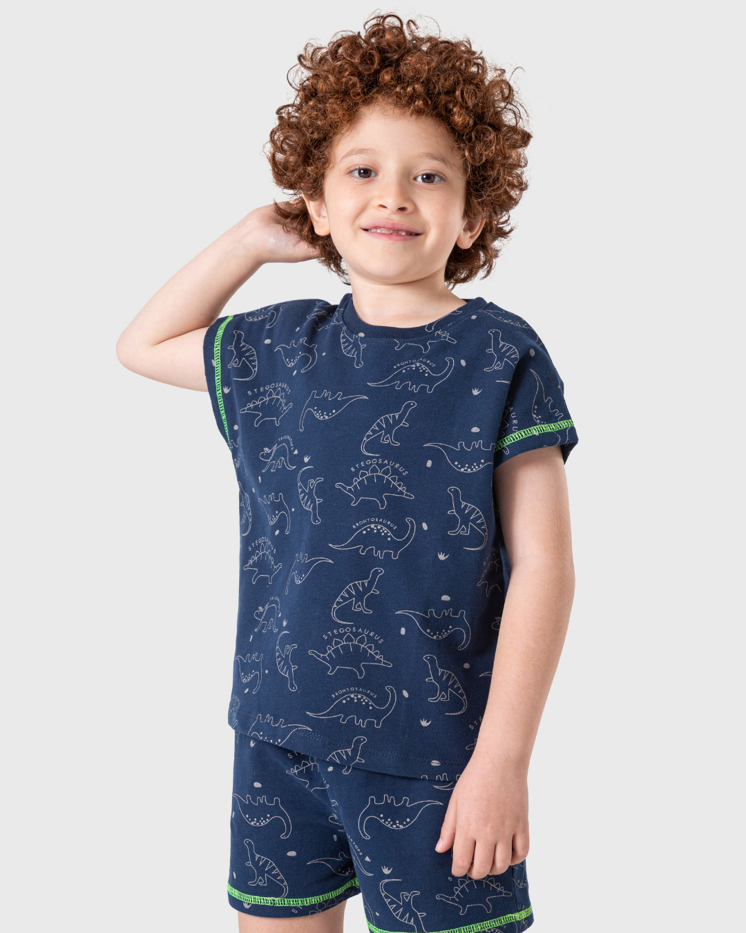 يجاما أولاد بطبعة ديناصور ولمسات نيون