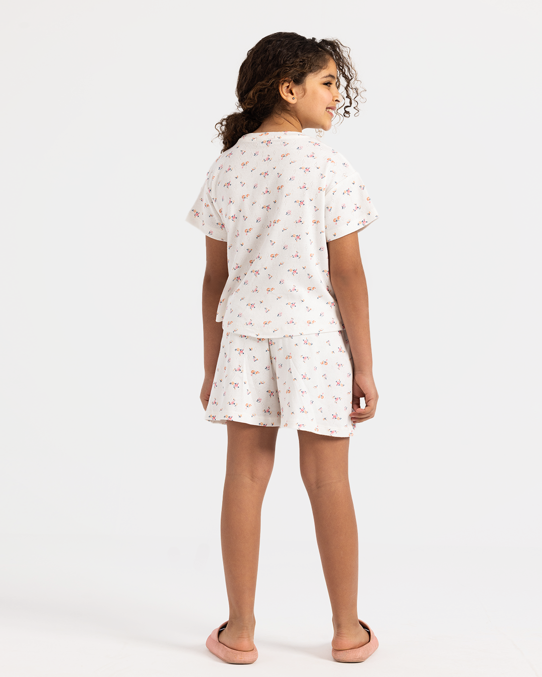 Summer Flowers Girls Short Pajama in flowers colors