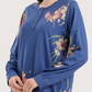 Women's Long Printed Nightshirt with Long Sleeves