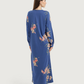 Women's Long Printed Nightshirt with Long Sleeves