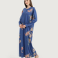 Women's Long Printed Nightshirt with Long Sleeves