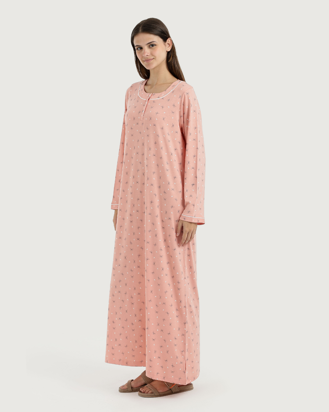 قميص نوم حريمي طويل كم