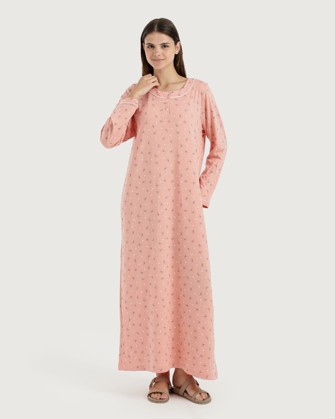 قميص نوم حريمي طويل كم