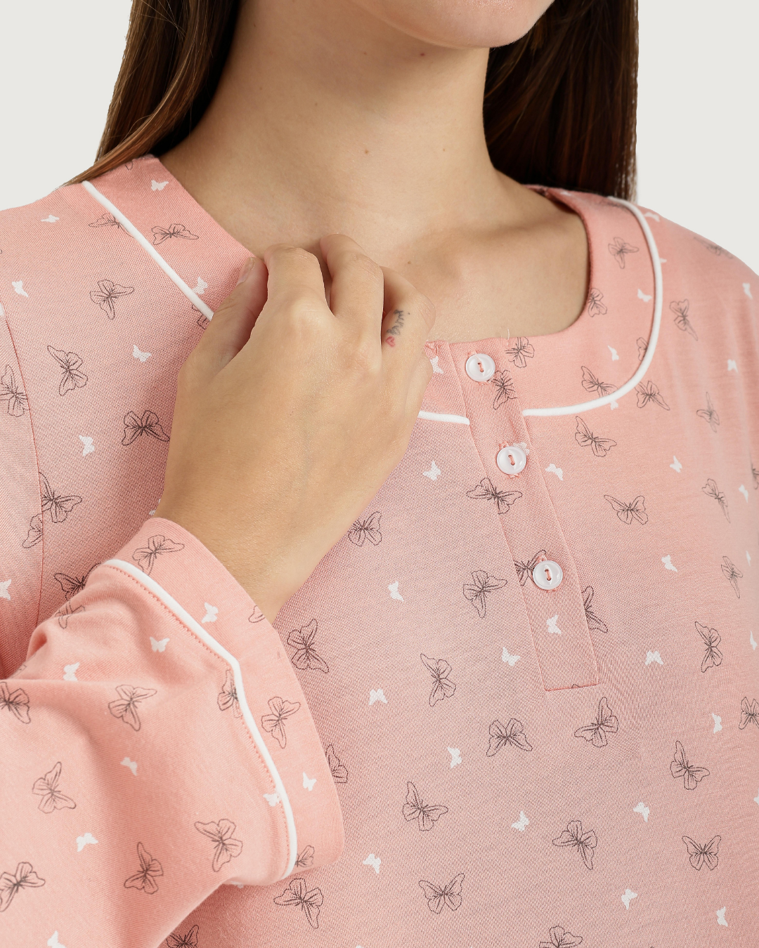 قميص نوم حريمي طويل كم