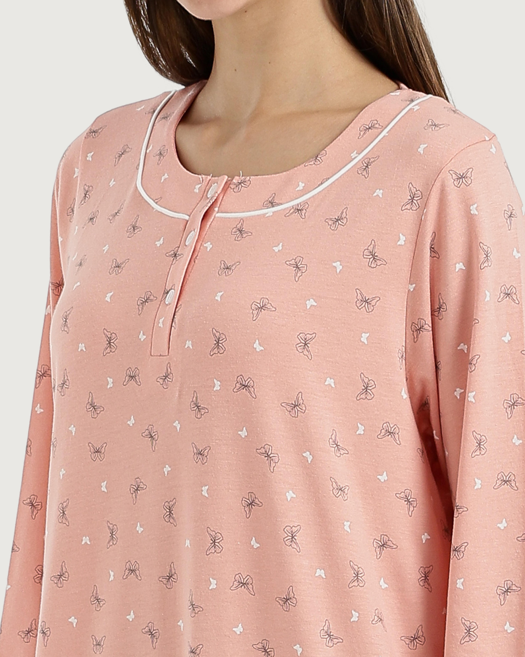 قميص نوم حريمي طويل كم