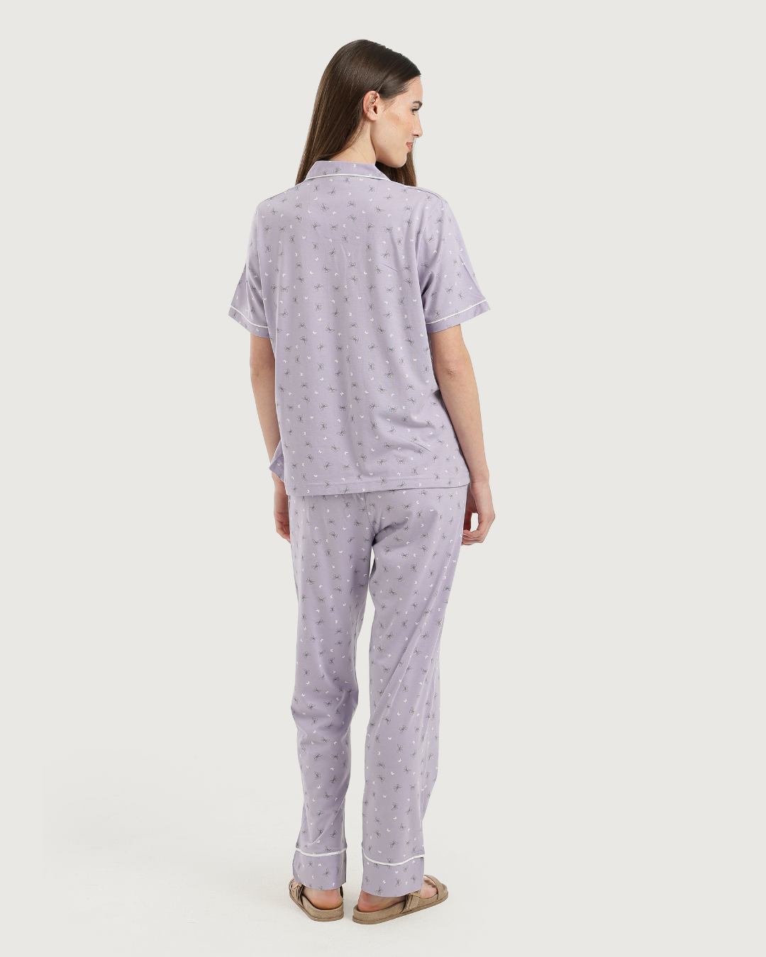 Women's half-sleeved pajama with pants