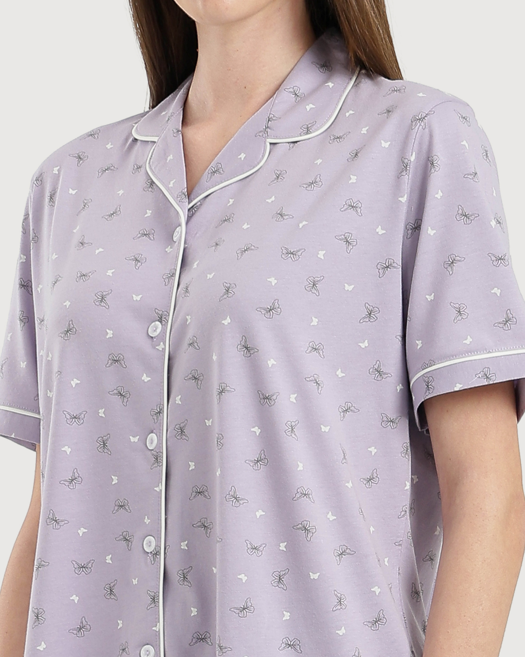 Women's half-sleeved pajama with pants