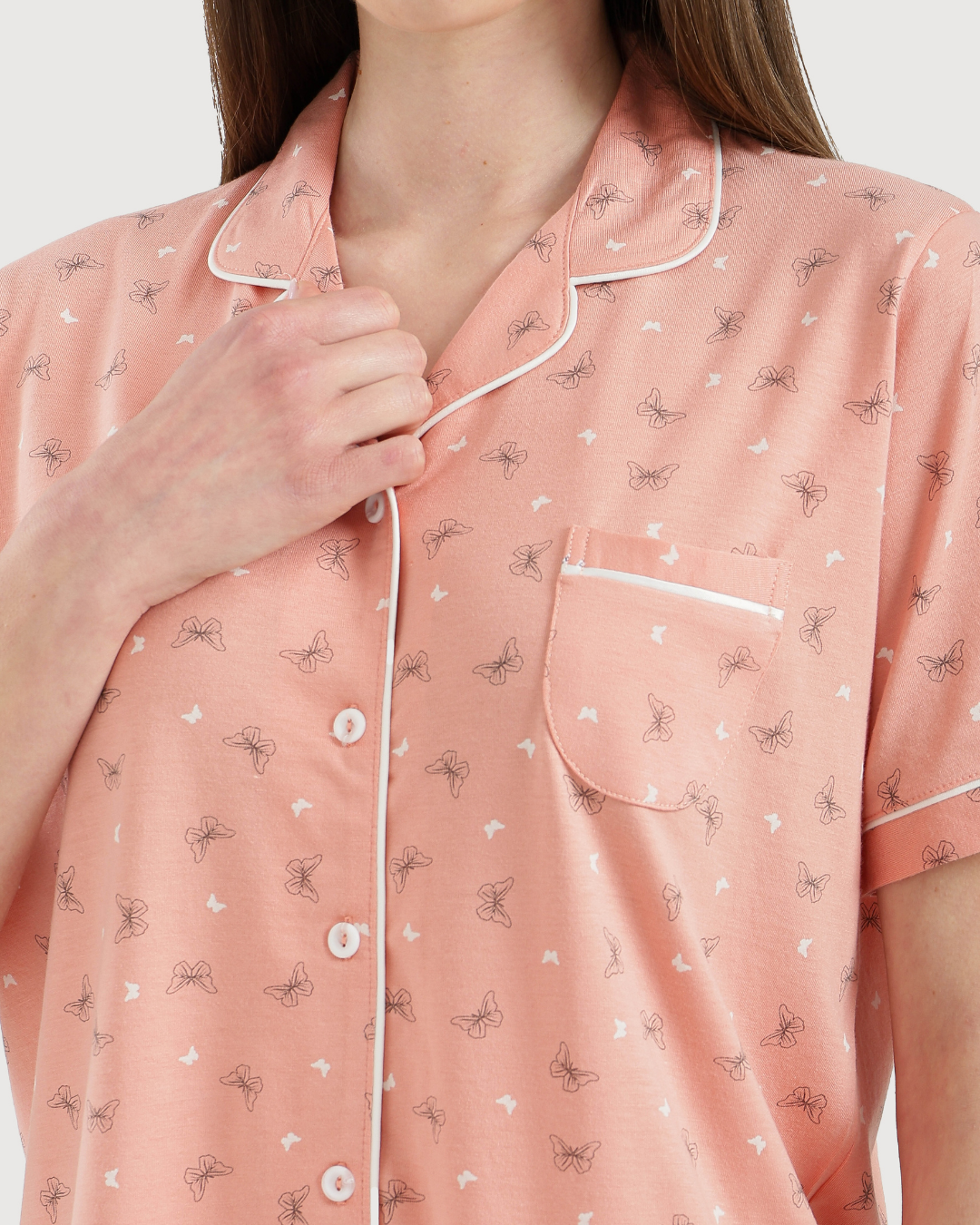 Women's half-sleeved pajama with pants
