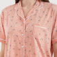 Women's half-sleeved pajama with pants