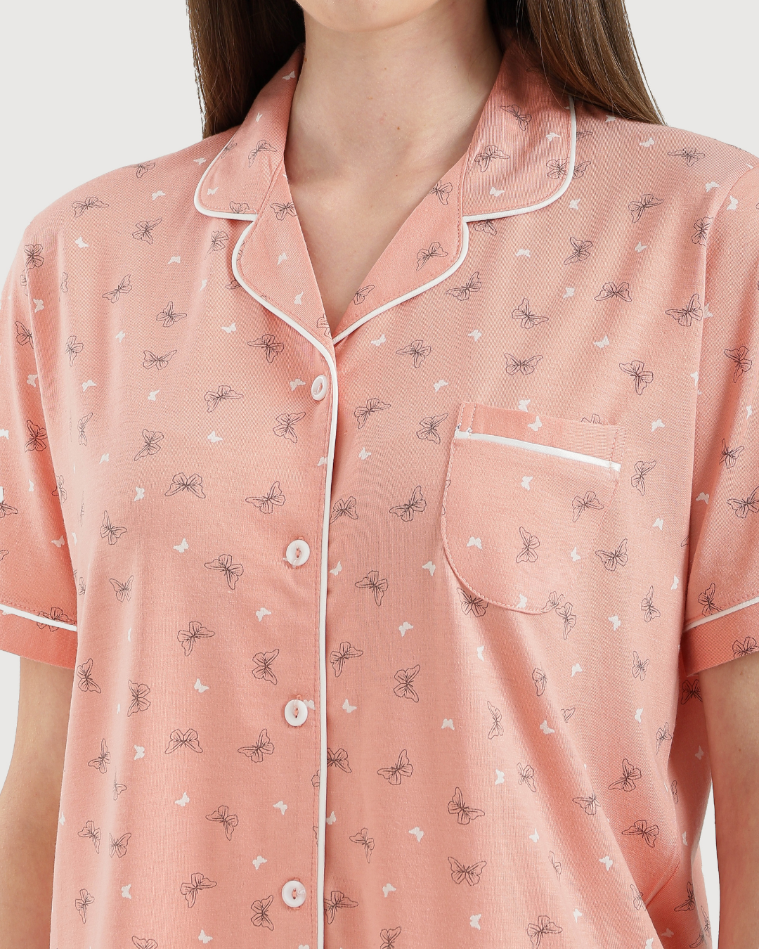Women's half-sleeved pajama with pants