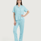 Women's half-sleeved pajama with pants