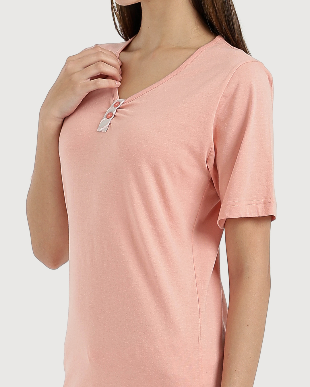 بيجاما حريمى نص كم و بنتاكور نسيج