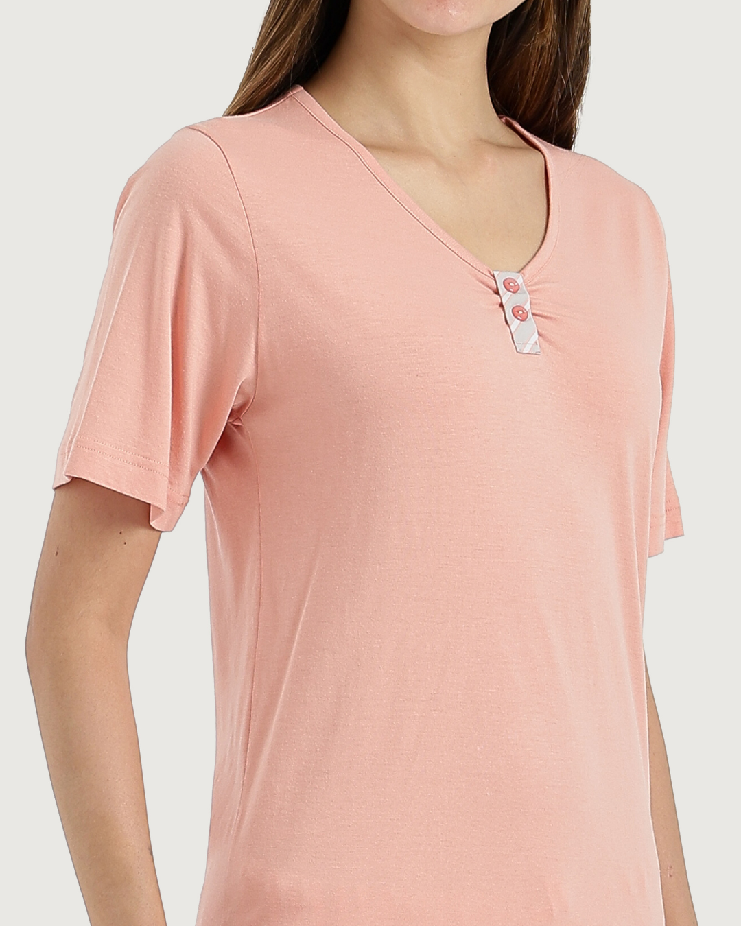 بيجاما حريمى نص كم و بنتاكور نسيج