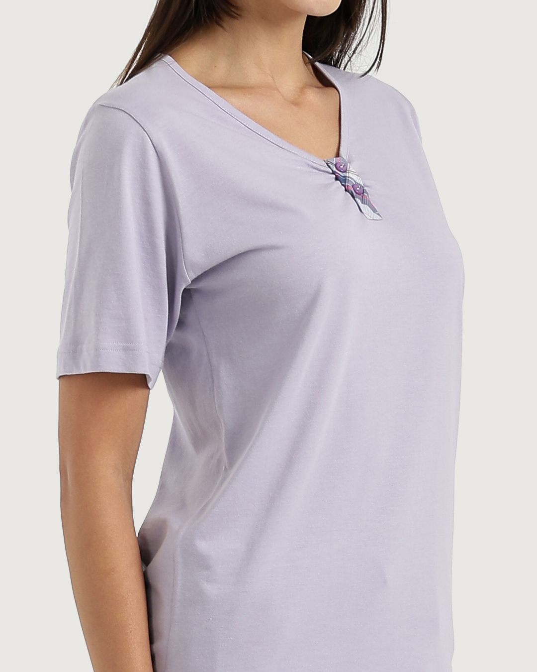 بيجاما حريمى نص كم و بنتاكور نسيج