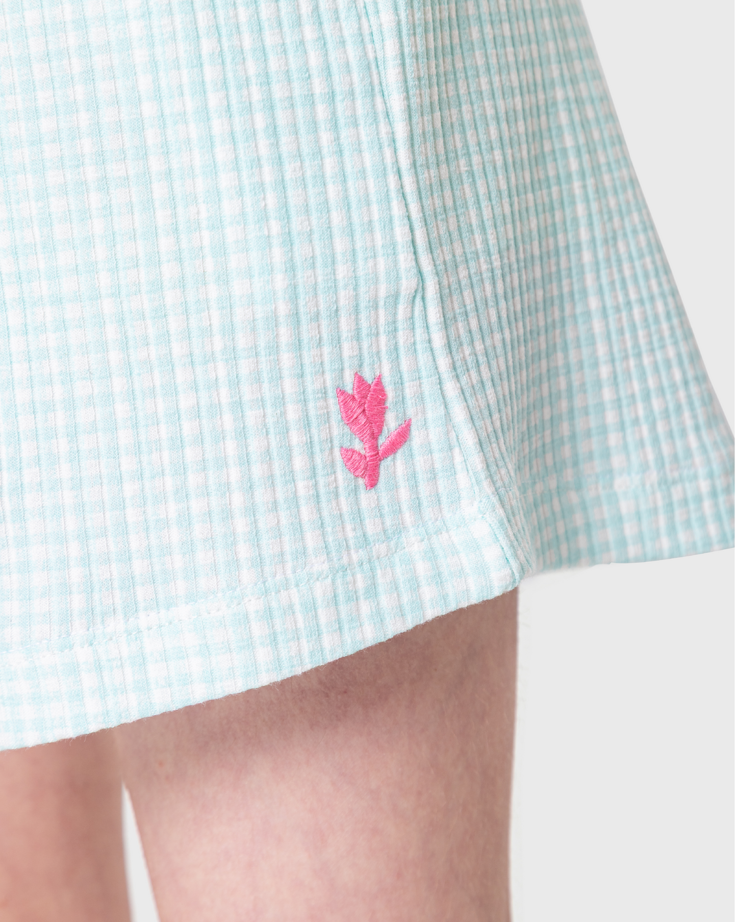 Cute girls' pajamas with a cheerful floral print
