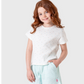 Cute girls' pajamas with a cheerful floral print
