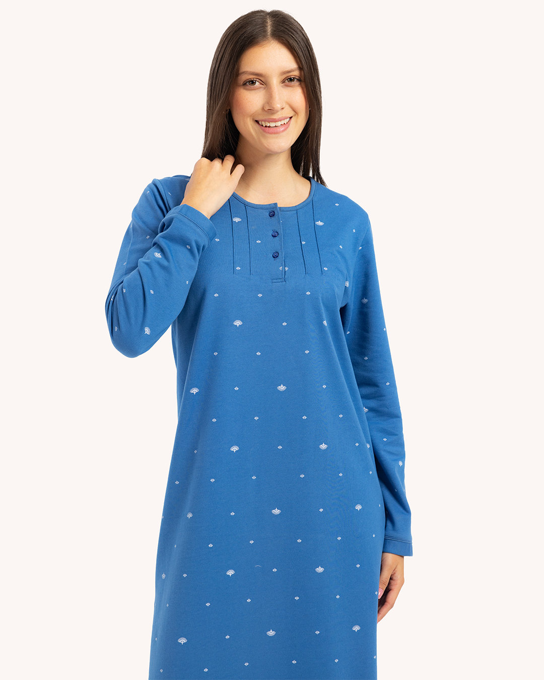 قميص نوم حريمي مطبوع بكم