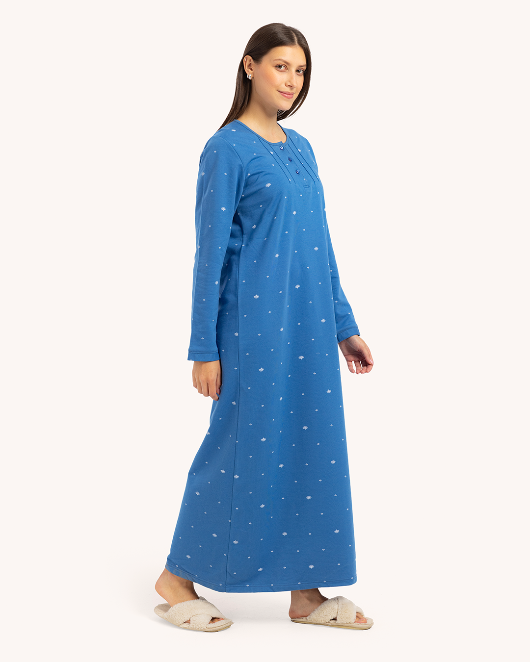 قميص نوم حريمي مطبوع بكم