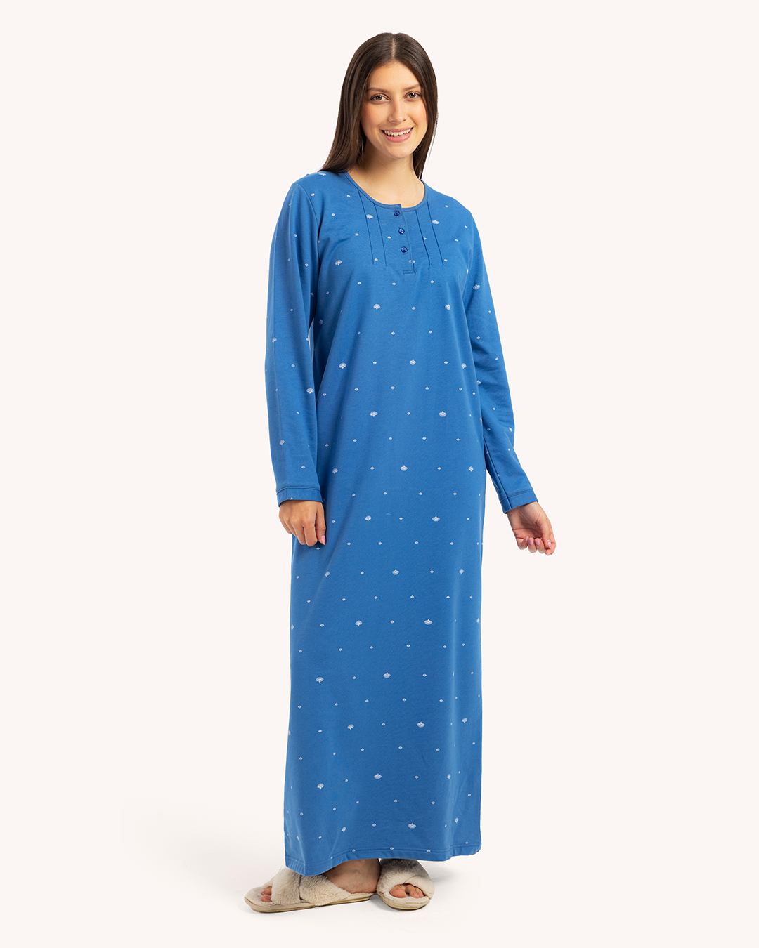 قميص نوم حريمي مطبوع بكم