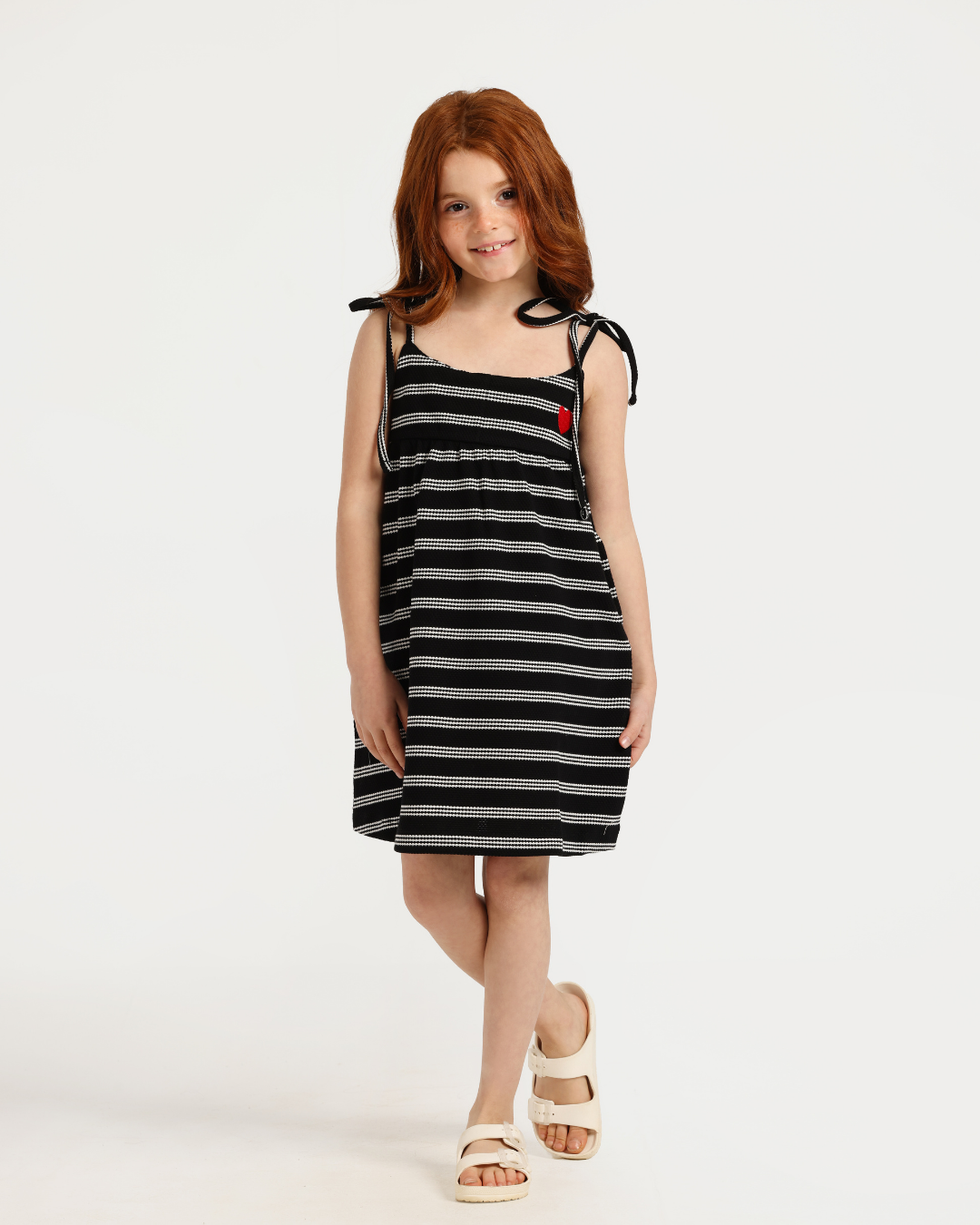 Black and white Chic Girls Dress