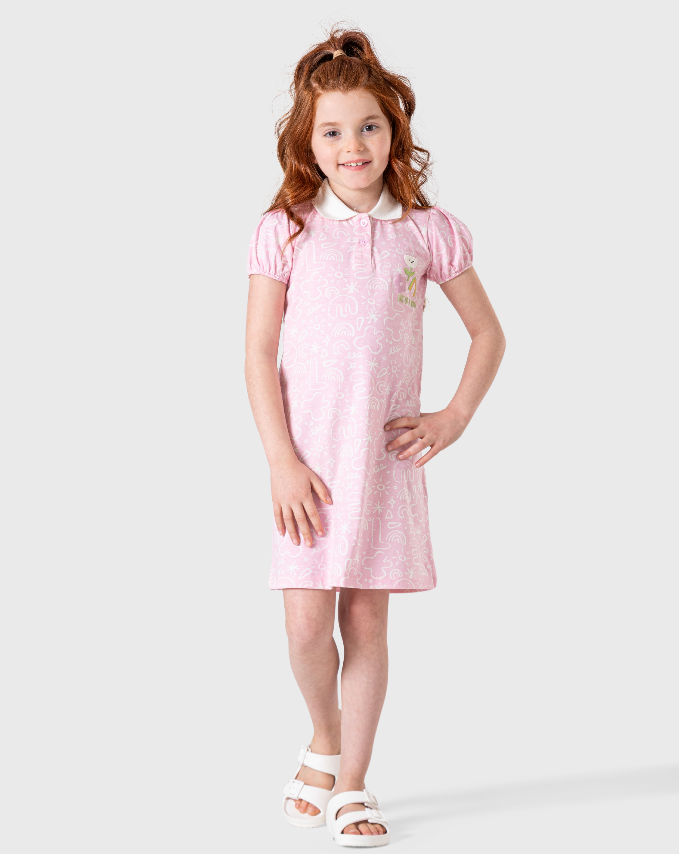 Printed short dress
