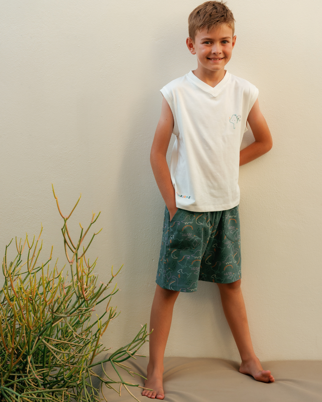 Boys' Pajama with Dinosaurs