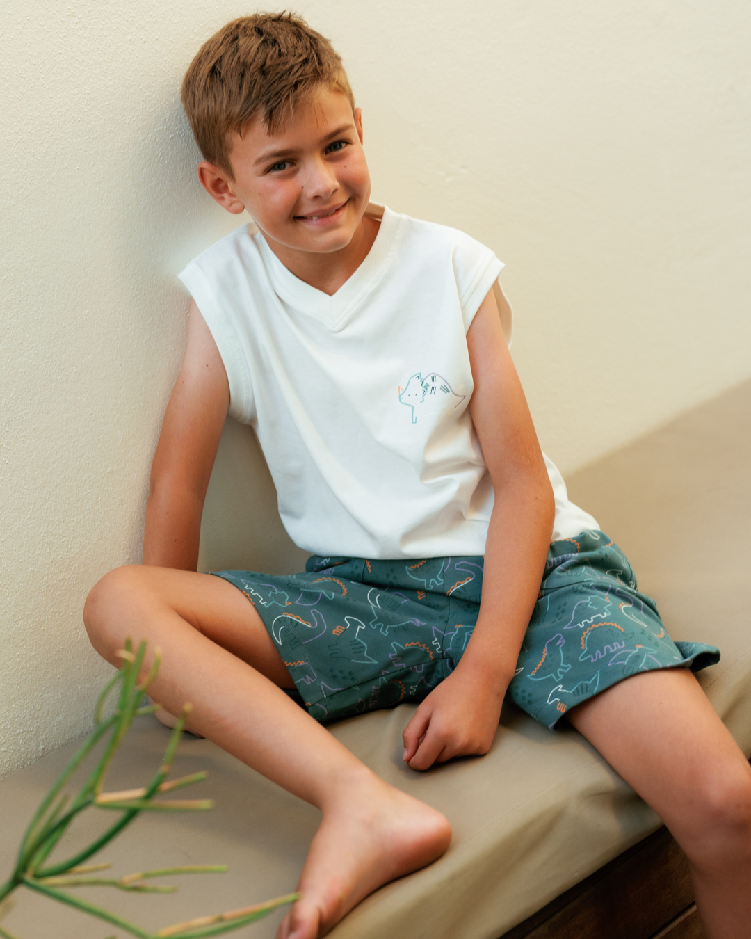 Boys' Pajama with Dinosaurs