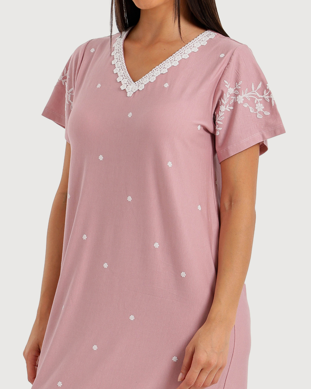 Women's Lycra Short Sleeve Nightshirt