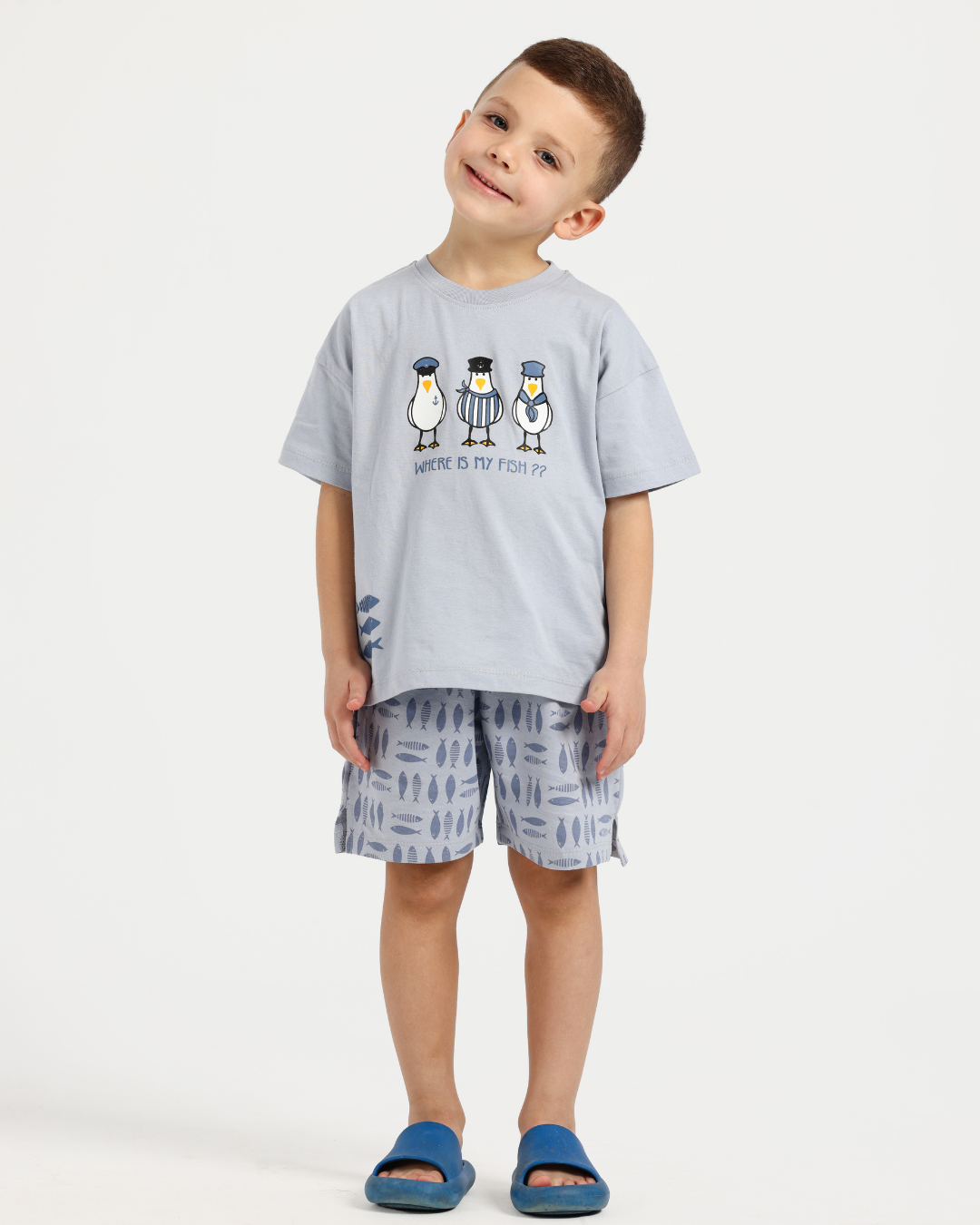 Where is my fish? boys pajama set