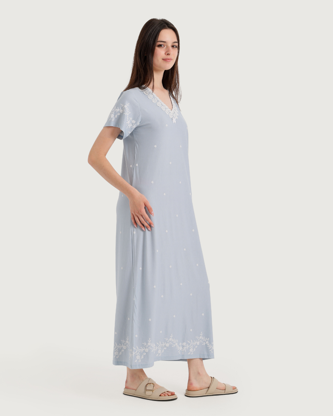 Women's Lycra Short Sleeve Nightshirt