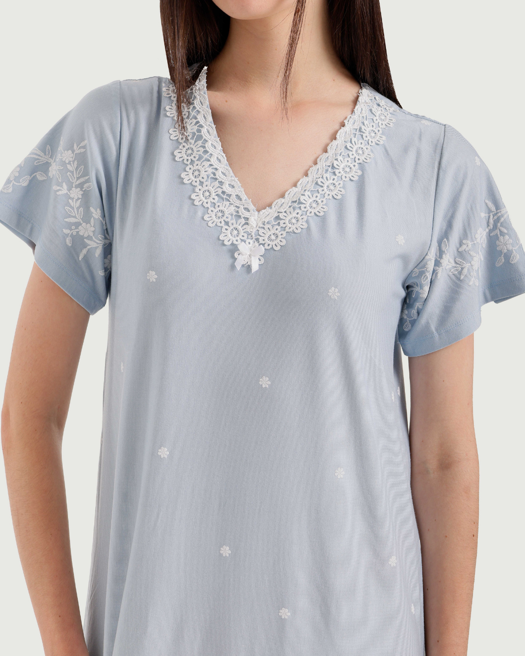 Women's Lycra Short Sleeve Nightshirt