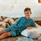 We are all friends with my boys' pajamas