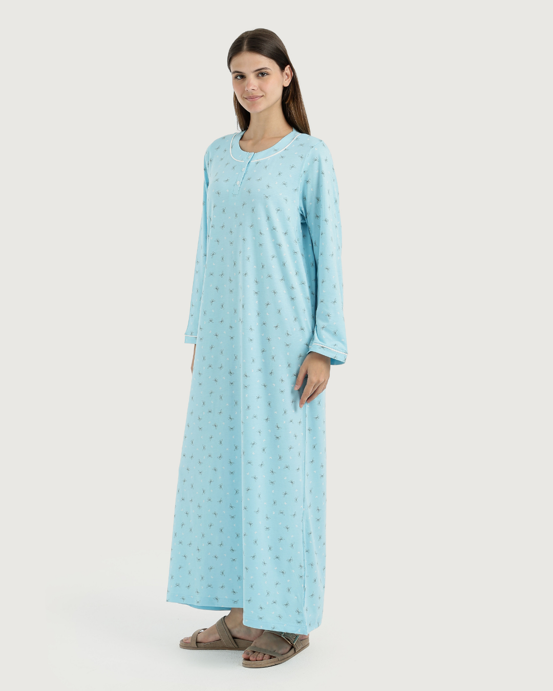 قميص نوم حريمي طويل كم