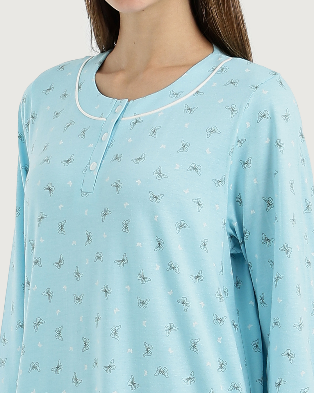 قميص نوم حريمي طويل كم