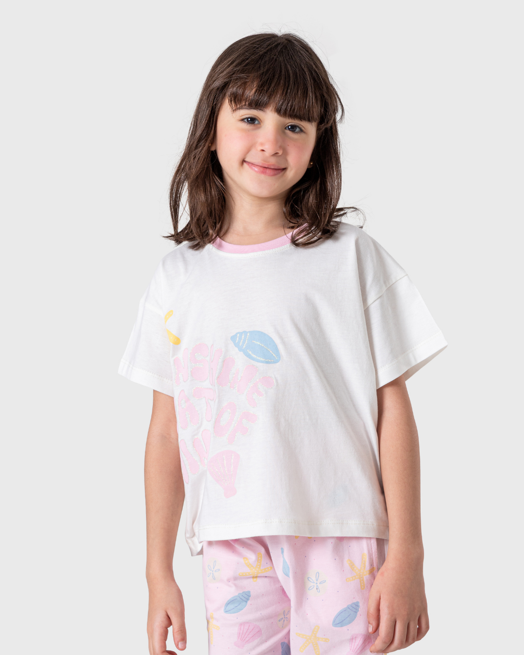 Pajamas with pants and shell top