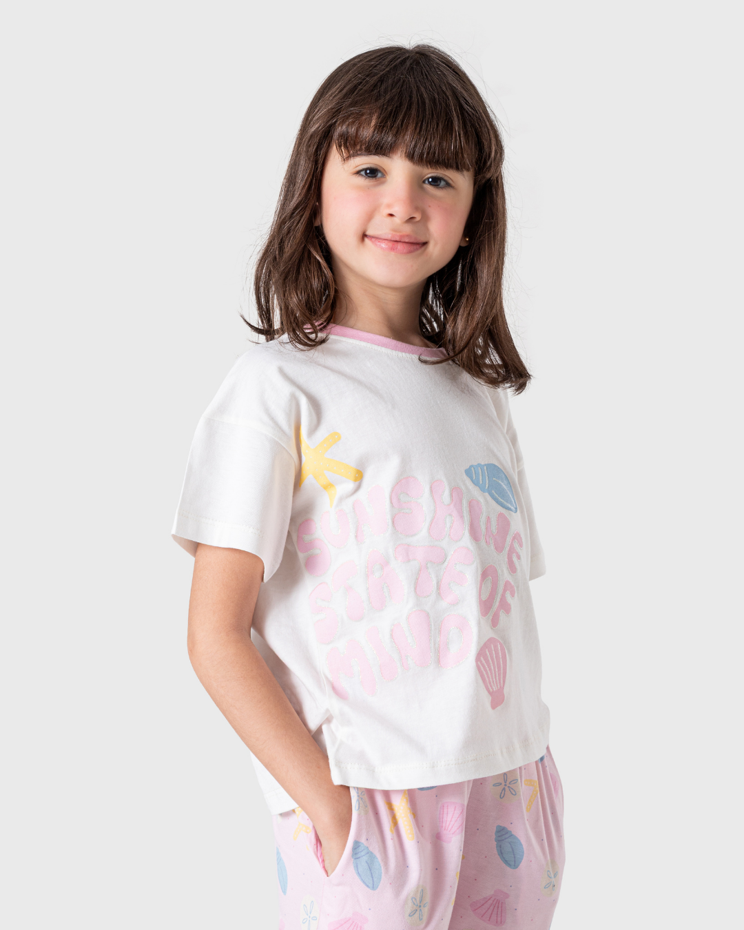 Pajamas with pants and shell top