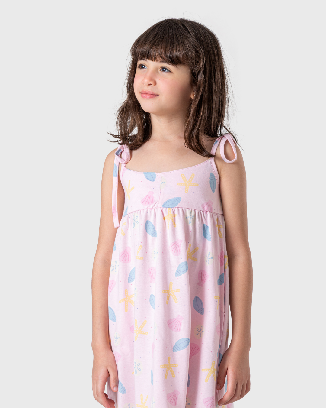 فستان بينك اصداف