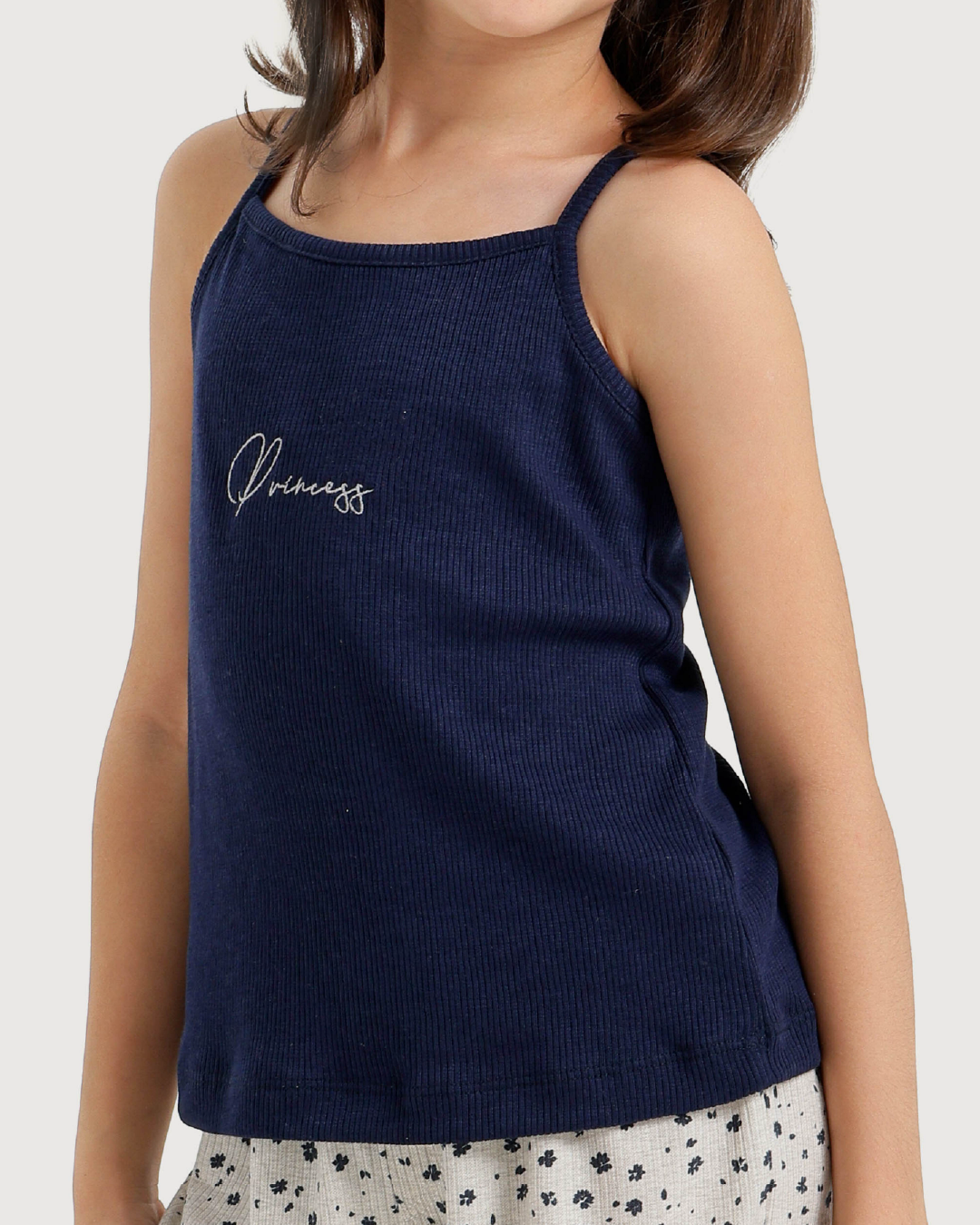 بيجاما أنيقة للبنات الصغيرات بطبعة زهور