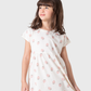 Girls' nightgown with delicious strawberry print