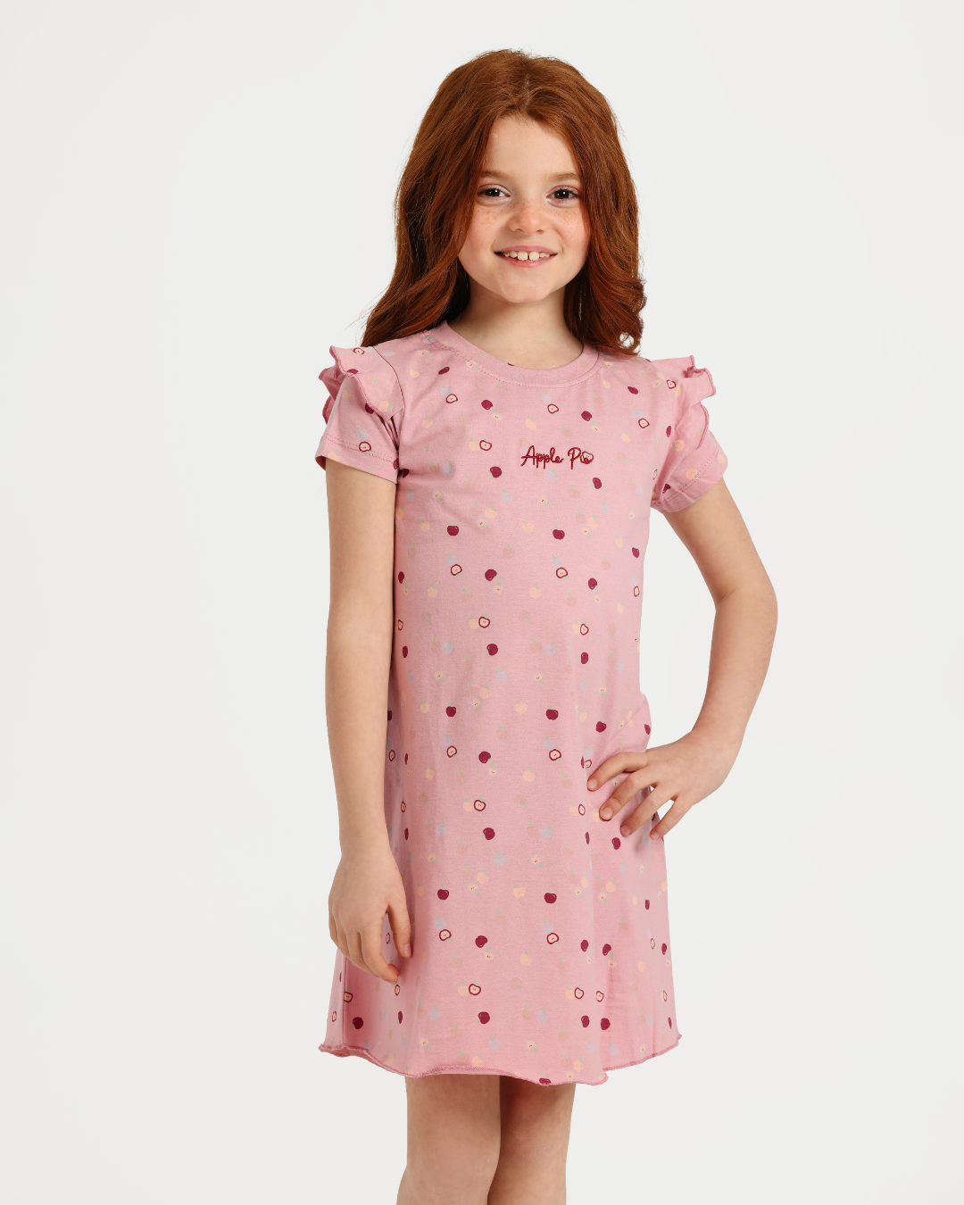 فستان بناتي فطيرة التفاح