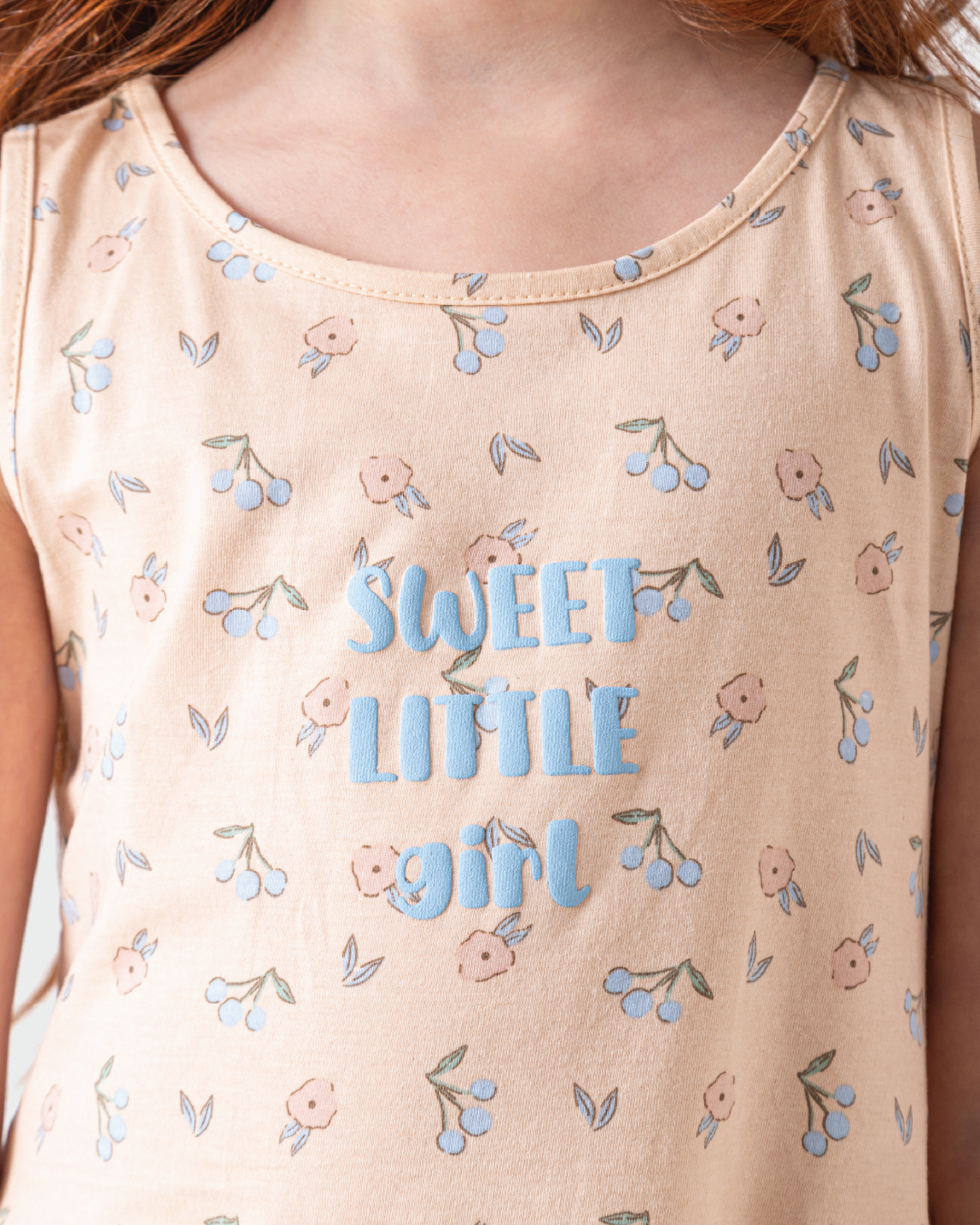 فستان مطبوع قطن