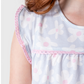 Nightgown with large floral pattern