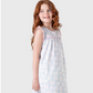 Nightgown with large floral pattern