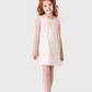 Nightgown with large floral pattern