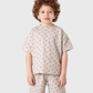 Boys' Pajama in Beige with a Fun Design