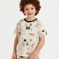 Roar boys pajama in beige dino