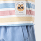 Striped top and shorts set