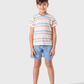 Striped top and shorts set