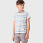 Striped top and shorts set