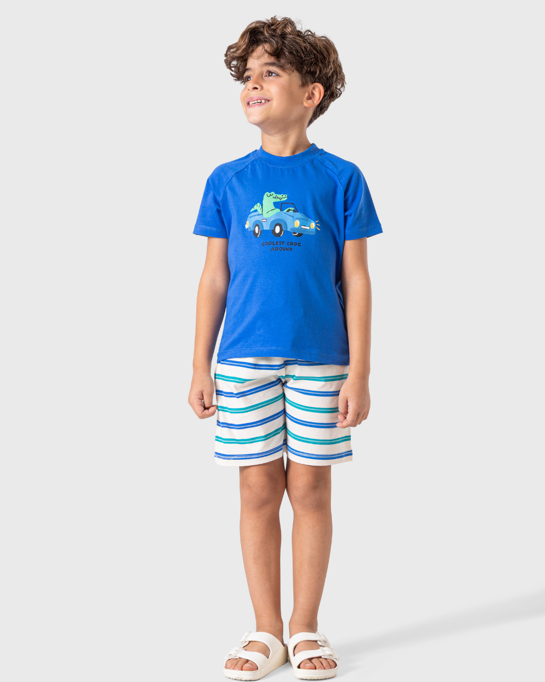 Boys' pajamas in rich and attractive colors.